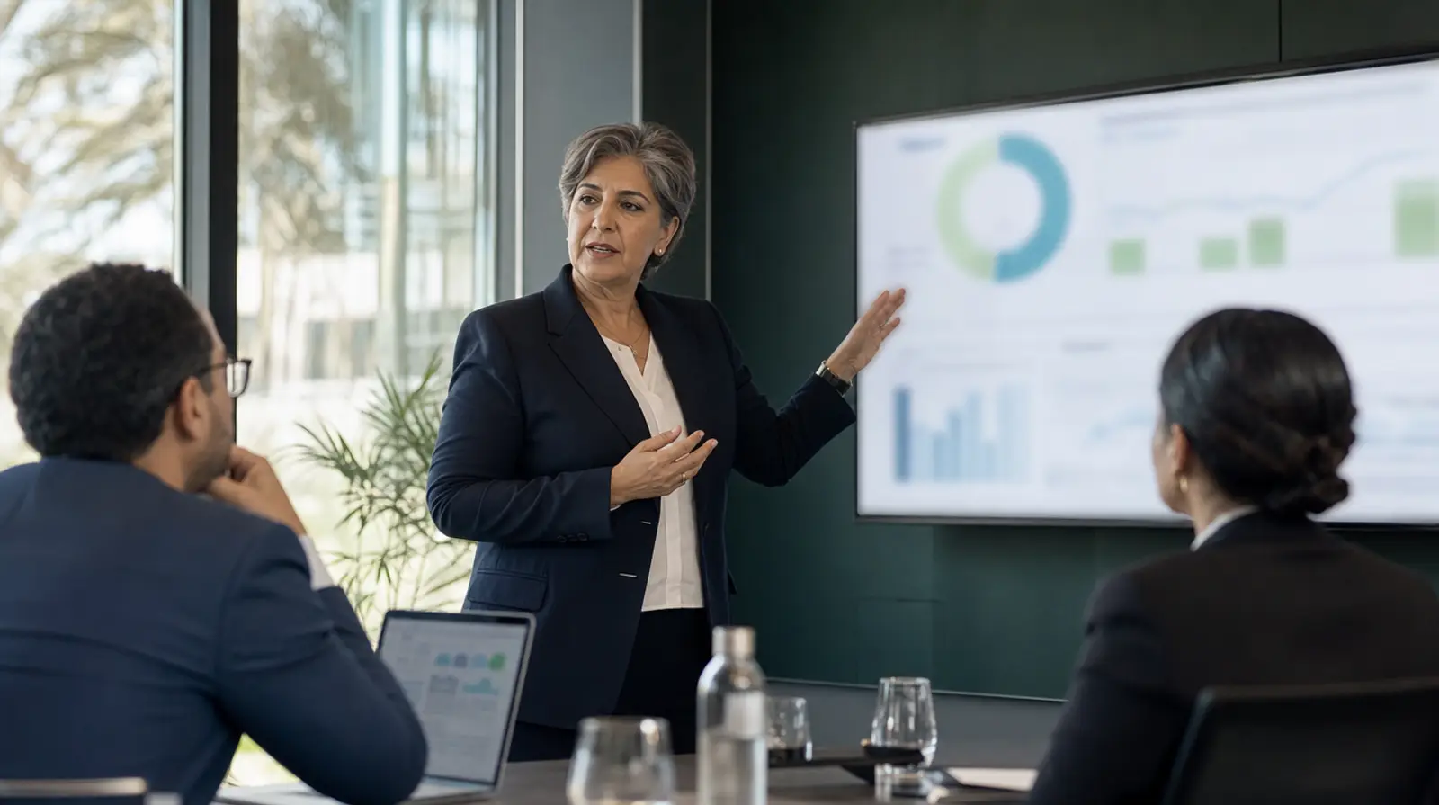 Présentation de recommandations à des dirigeants d'entreprise