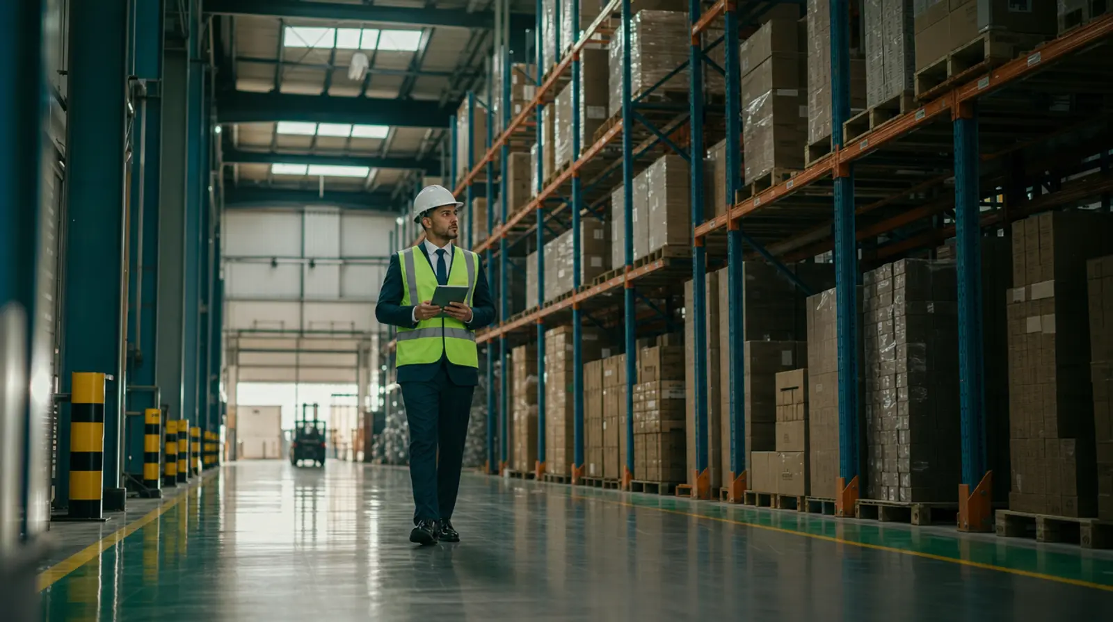 Auditeur dans une plateforme logistique moderne